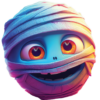 Blij verbaasde mummie