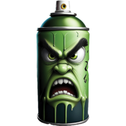Gemeen groene spuitbus