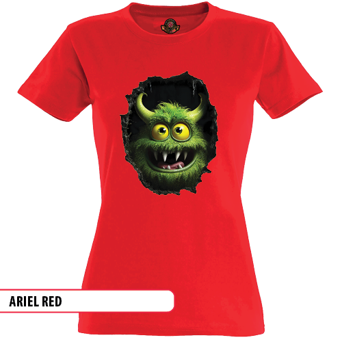 Alternative view of Groen monster met hoorns